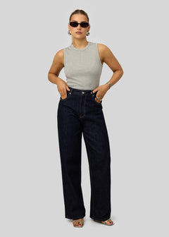 Kurt High-Neck Tank Top Grey