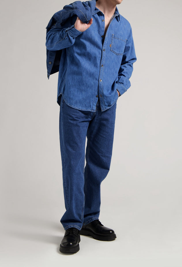 Chris Denim Shirt Medium Stone