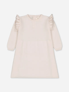 Baby's Ruffled Cashmere Dress Ivory