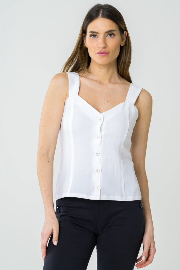 Anémone Top White