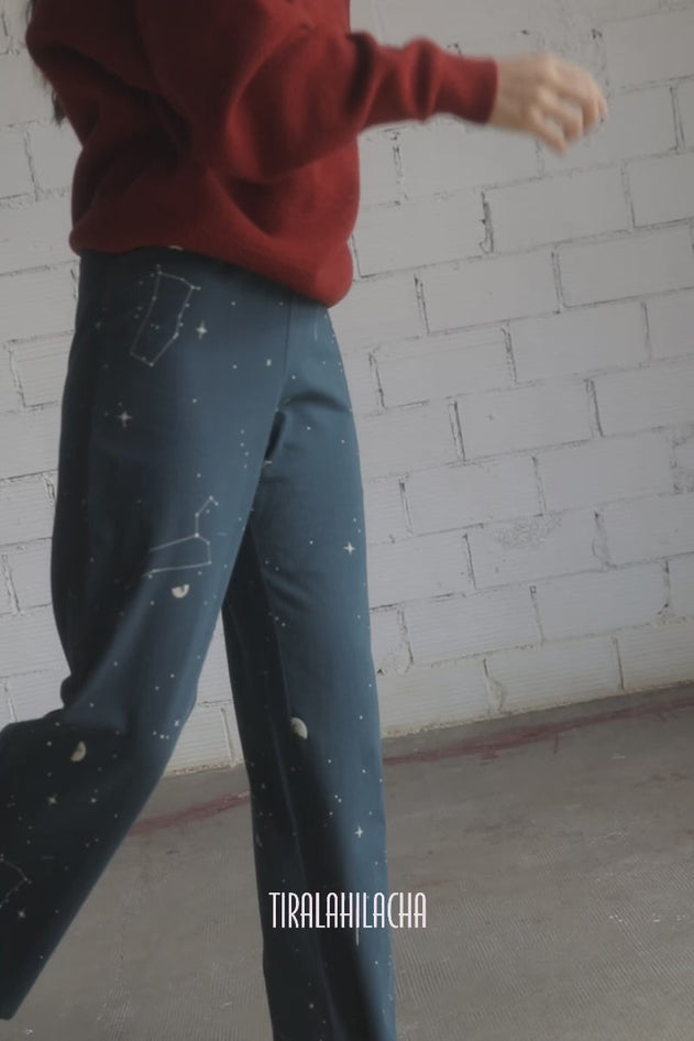 Gloria Trousers Blue Constellations