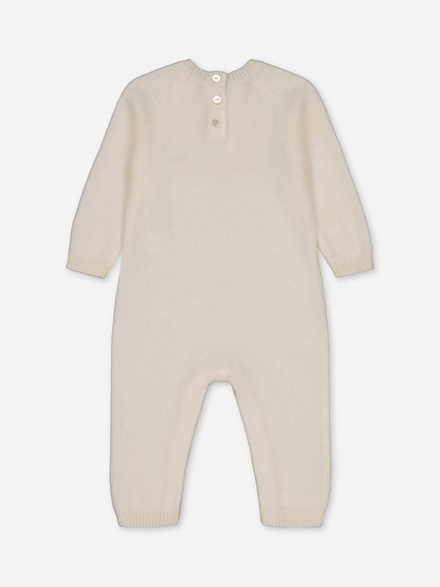 Baby's Cashmere Jumpsuit Ivory