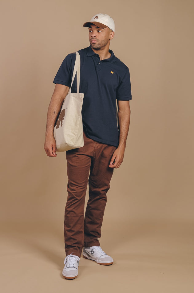 Organic Essential Polo Shirt Trendsplant Blue