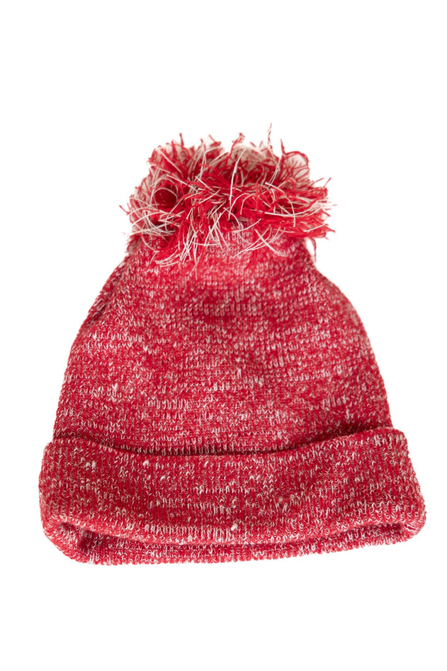 The Hemp Wool Bobble Beanie Red