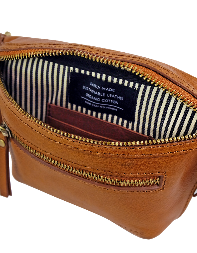 Beck's Vyölaukku Checkered Cognac