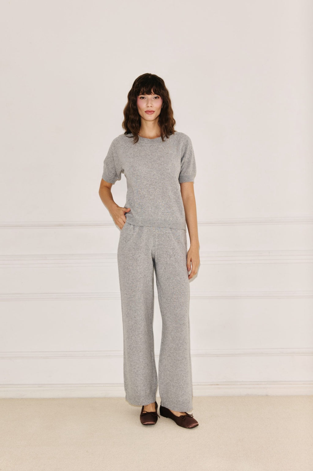 Trousers Amelié cashmere grey