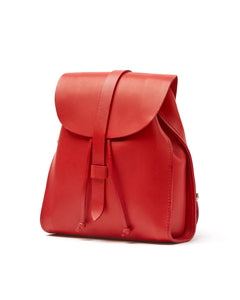 Leather Backpack Mod 130 Cuoio Red