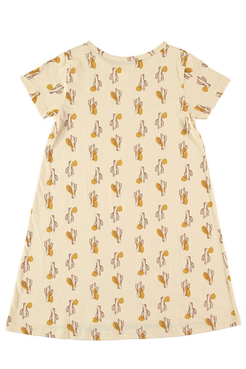 Kids' Evasé Dress Cactus Beige