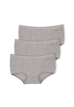 Blaire Shorts Underpants 3-Pack Grey Melange