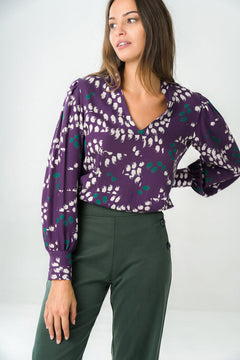 Orchidée Blouse Purple