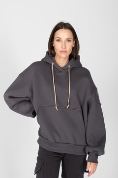 Kangaroo Pocket Hoodie Anthracite