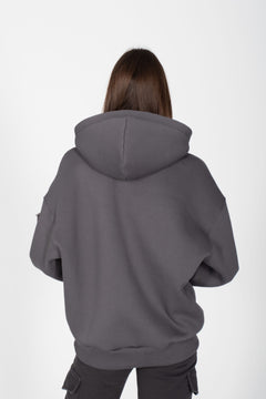 Kangaroo Pocket Hoodie Anthracite