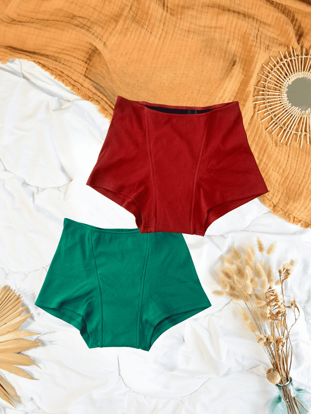 Medium-Heavy Flow Period Boxer Set Multicolor