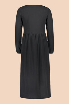 Button Dress Black