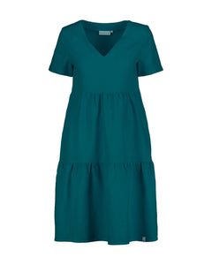 Linen Layered Dress Crystal Teal