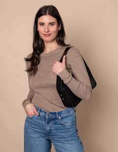 Gina Longuette Classic Leather Black