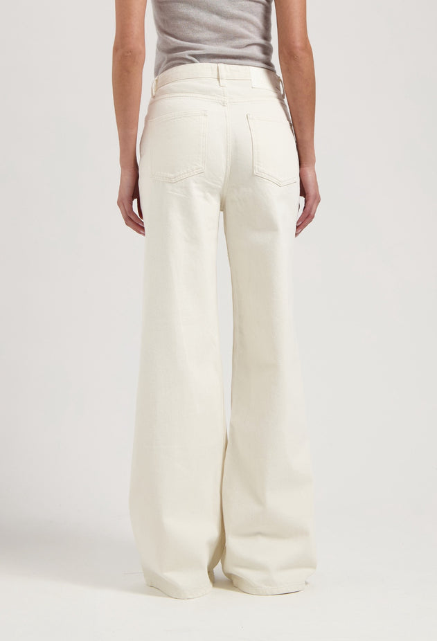 Sara High Loose Flow Jeans Natural