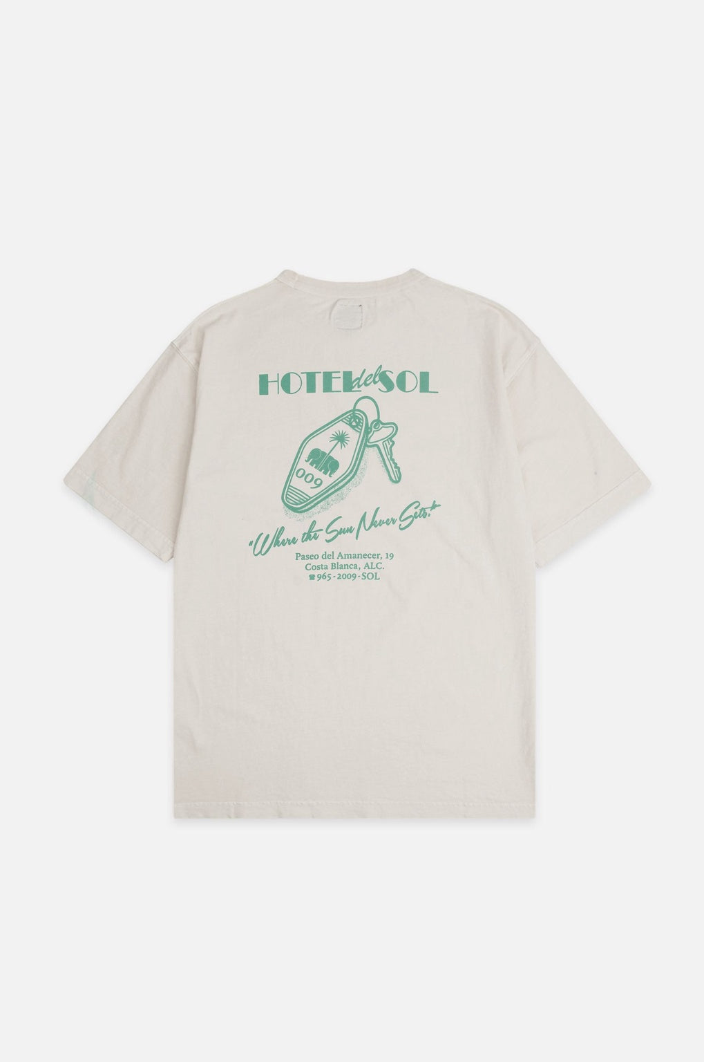Trendsplant X Antonyo Marest Keychain Oversized Heavy T-Shirt Foam White