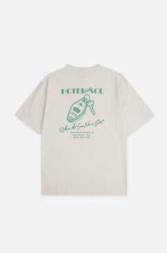 Trendsplant X Antonyo Marest Keychain Oversized Heavy T-Shirt Foam White