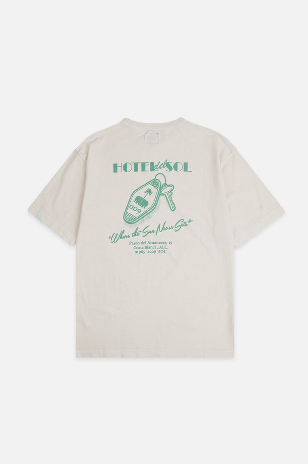 Trendsplant X Antonyo Marest Keychain Oversized Heavy T-Shirt Foam White