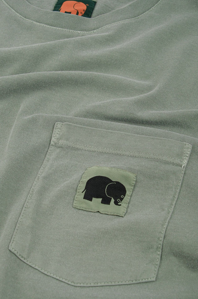 Garza Pigment T-Shirt Silver Green