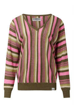 Clover Linen Jumper Stripe
