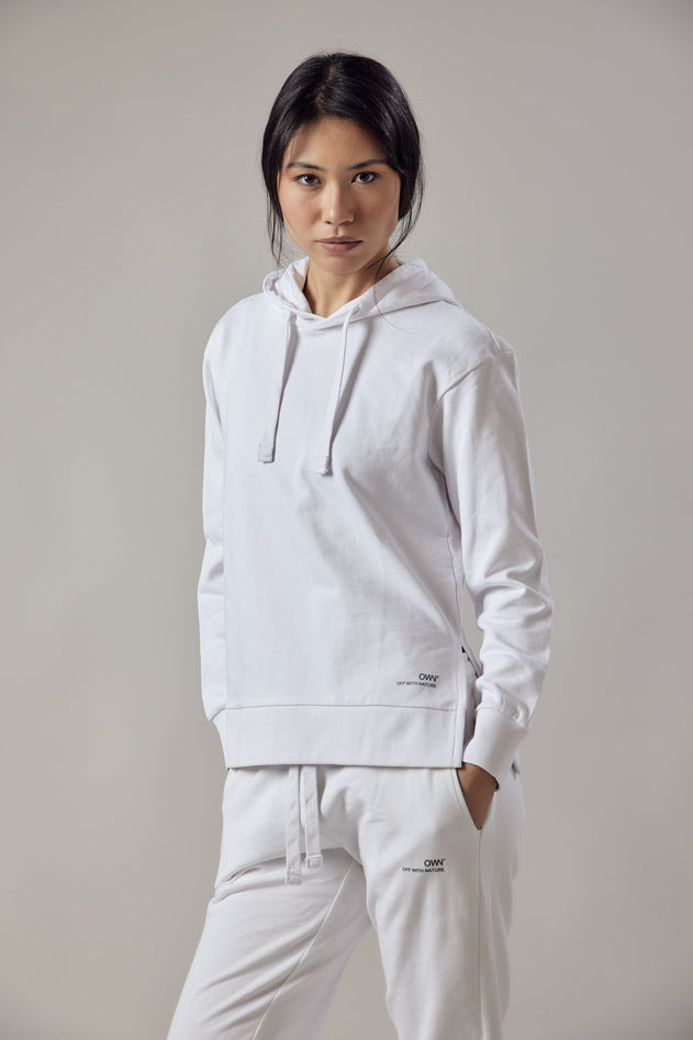 Women's Hoodie Sweatshirt With Side Slits