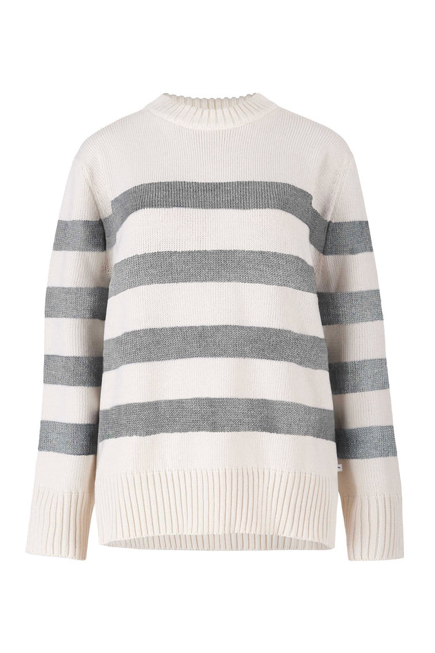 Marina Merino Jumper Grey Striped