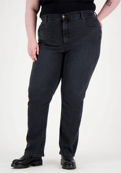 Caramel+ High Waist Jeans Dark Grey