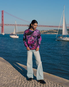 Casual Chic Print Shirt Marble - IVALO.COM