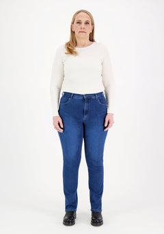 Caramel High Waist Super Stretch Jeans Blue