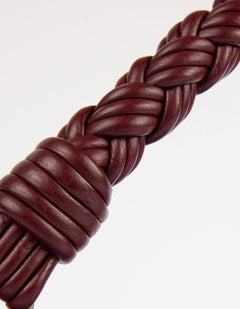 Leo Twisted Handle Laukku Tummankirsikka