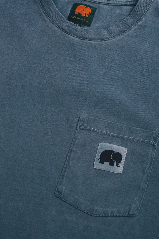 Garza Pigment Dyed T-Shirt Elm Green