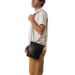 Leather Messenger Mod 114 Black