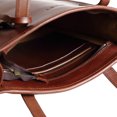 Leather Tote Mod 105 Dark Brown