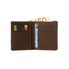 Leather Wallet Mod 111 Cuoio Dark Brown