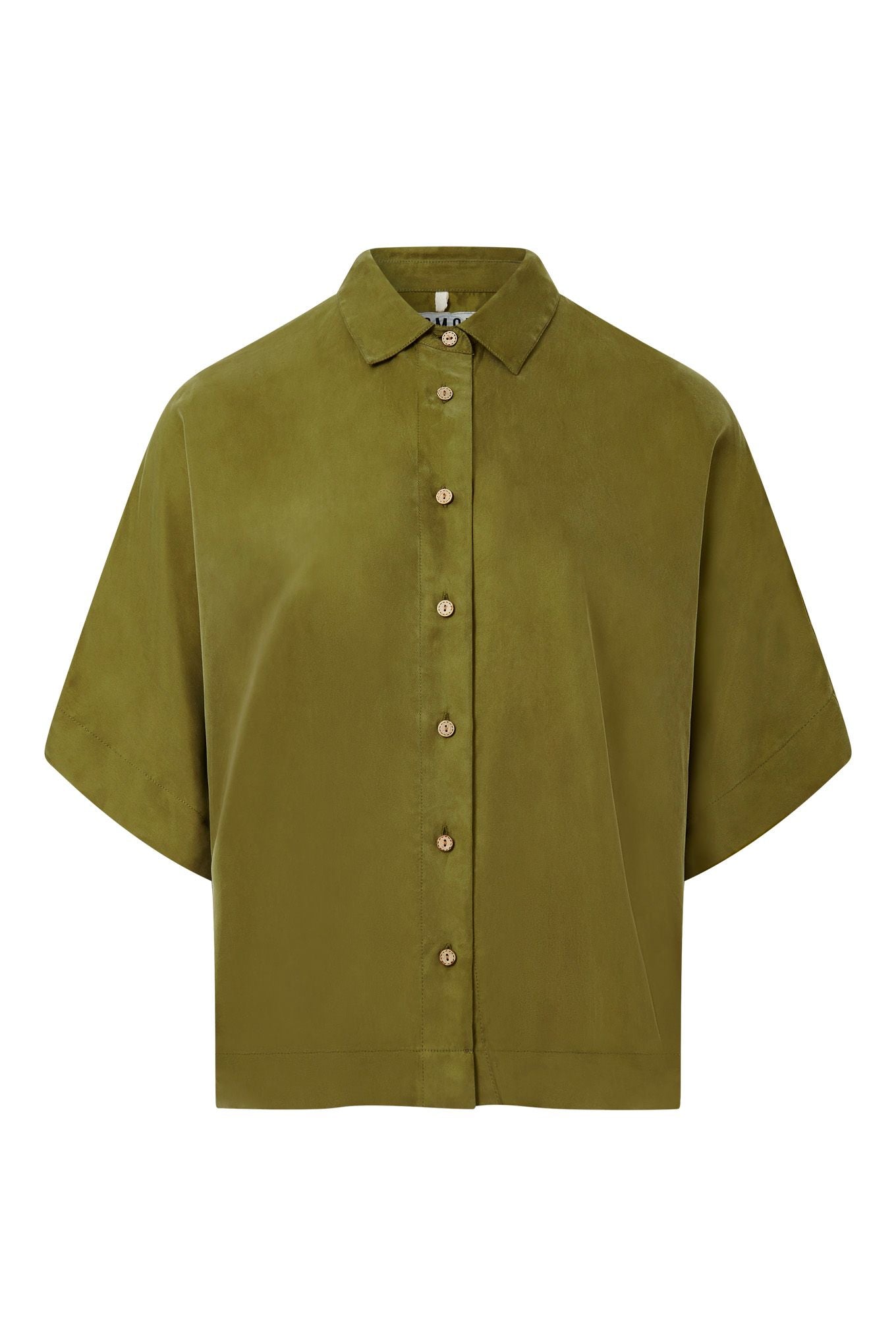 Kimono Cupro Shirt Army Green
