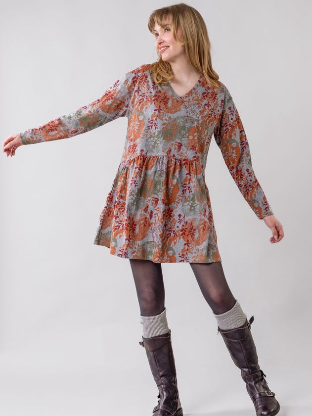Sinervä Tunic Rust-Grey Melange