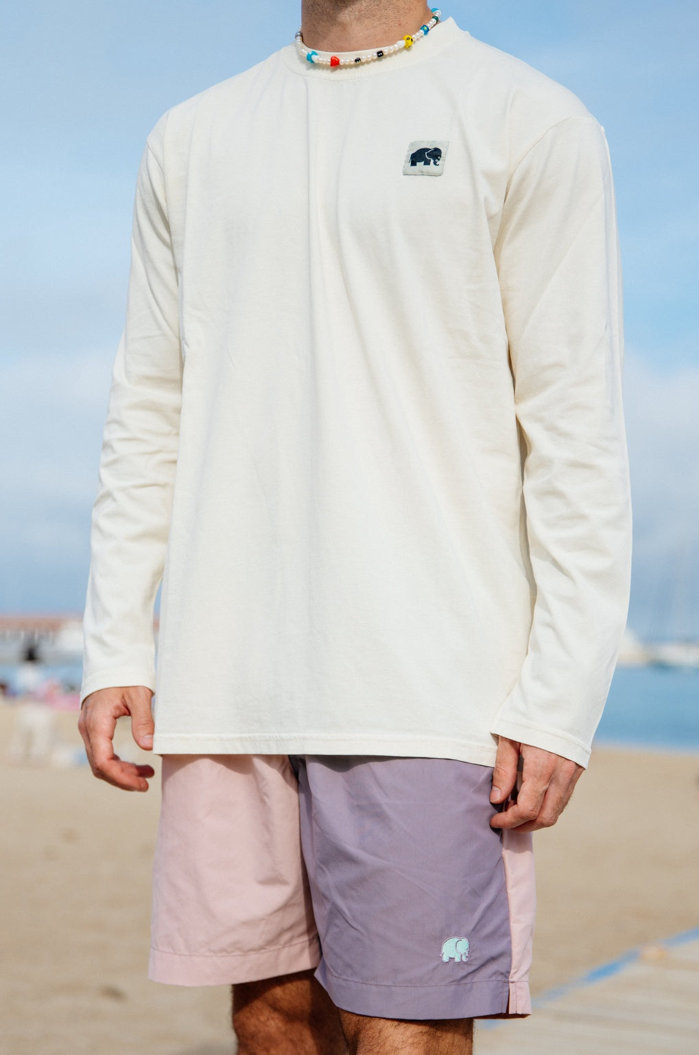 Color Block Q-Nova® Swim Trunks Mauve