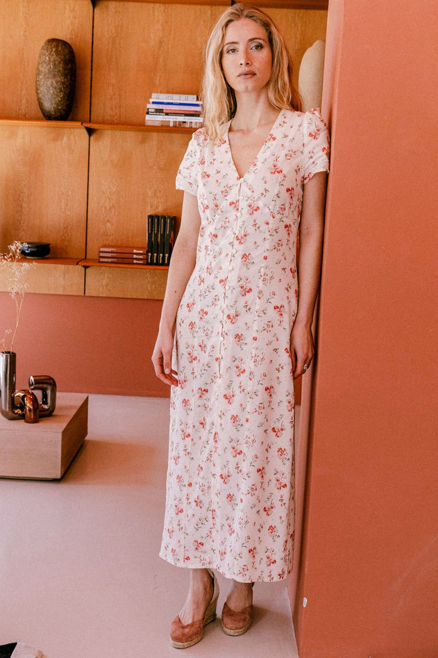 Saule Dress Off White Floral