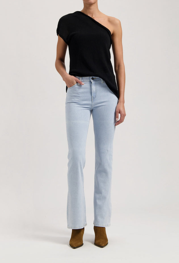 Isy High Flared Jeans Light Stone