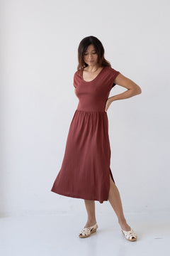 Hanna TENCEL™ Long Dress in Red