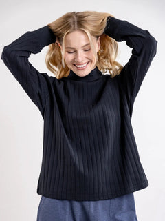 Aalis Ribb Shirt Black