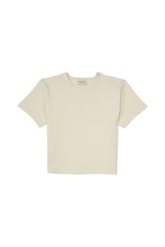 GS Cropped T-Shirt Beige