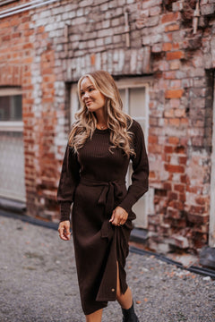 Leona Merino Dress Espresso