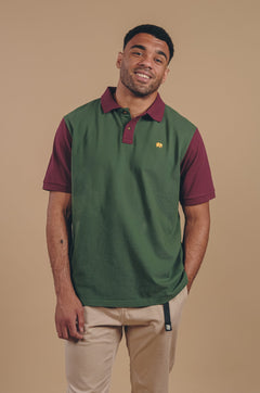 Color Block Polo Shirt Greener Pastures