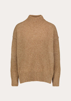 Minna Funnel Neck Sweater Beige