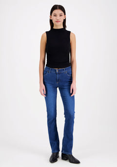 Emily Straight Leg Jeans Mid Blue