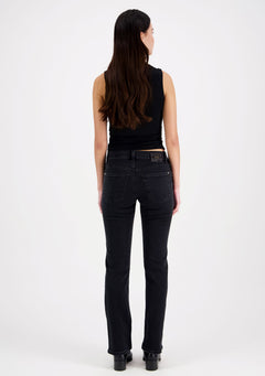 Emily Straight fit High Waist Jeans Dark Grey