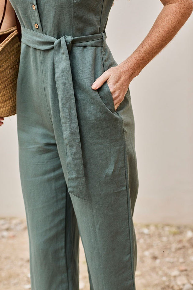 Fancy Jumpsuit Akvamariininsininen